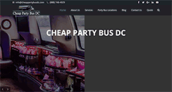 Desktop Screenshot of cheappartybusdc.com